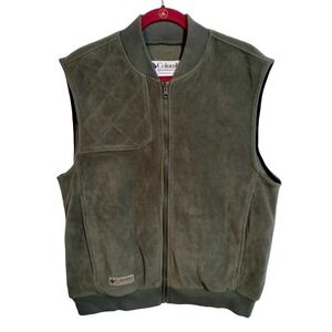 Columbia green jacket vest with pockets men's medium